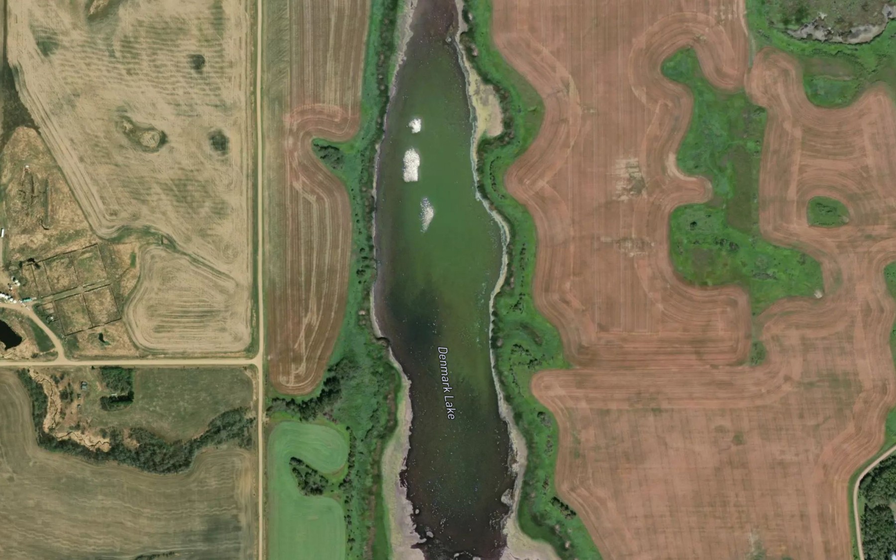 Satellite map of the Denmark Lake