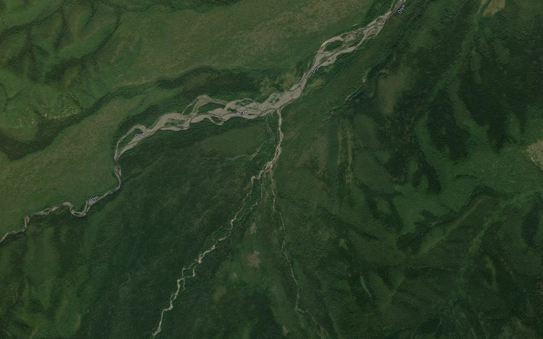 Satellite map of the Peschanyy