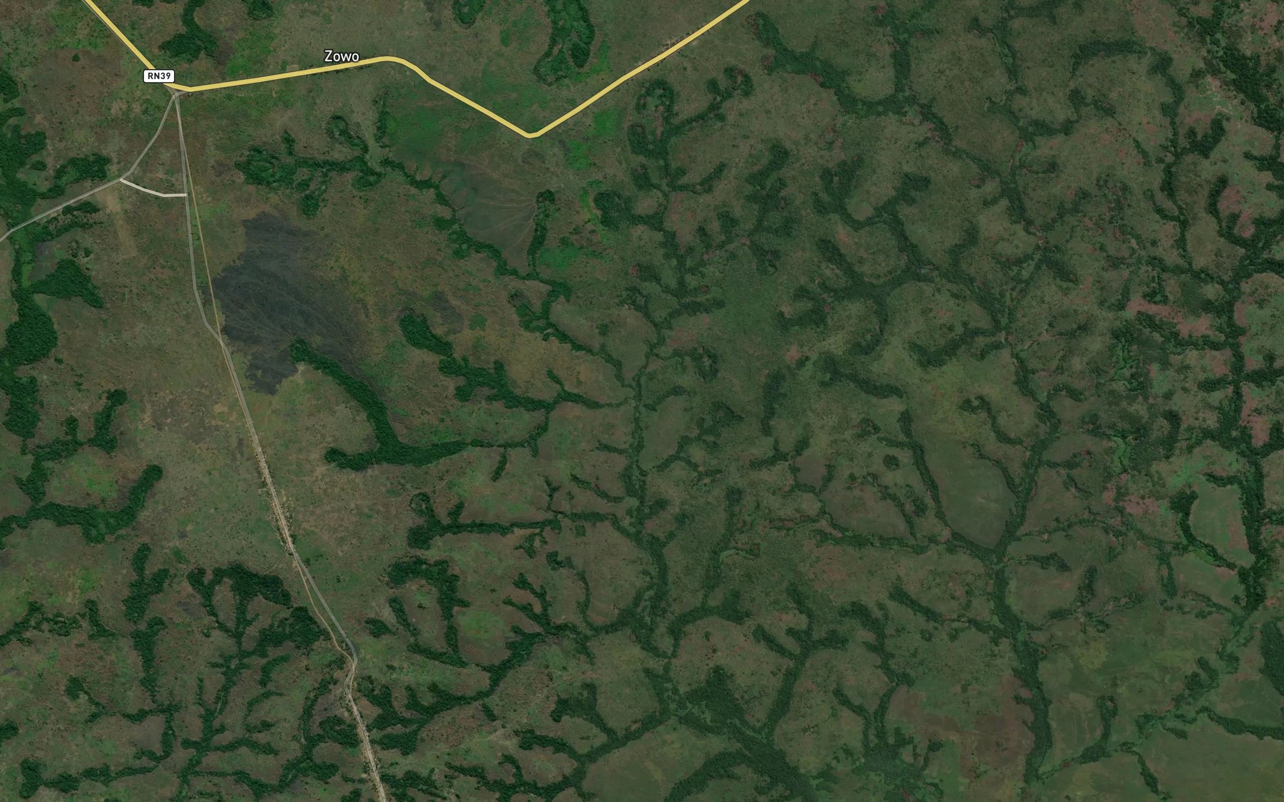Satellite map of the Lusona