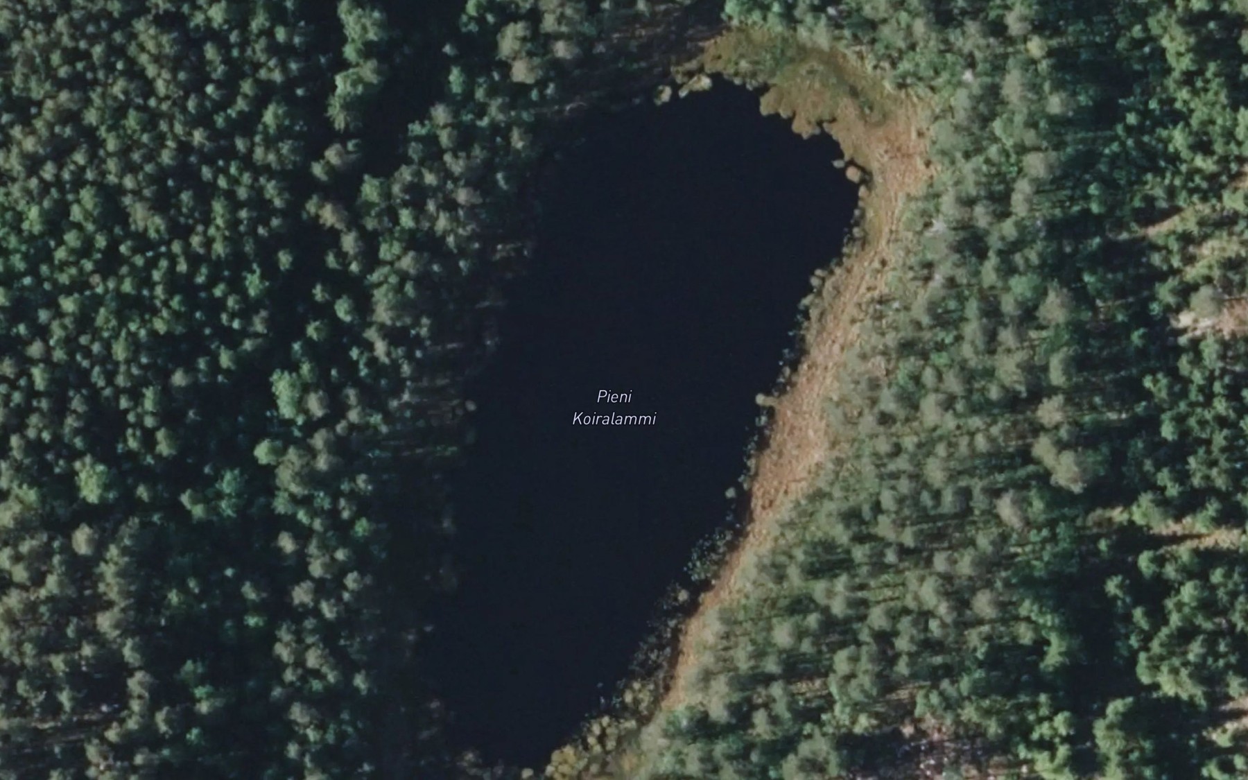 Satellite map of the Pieni Koiralammi