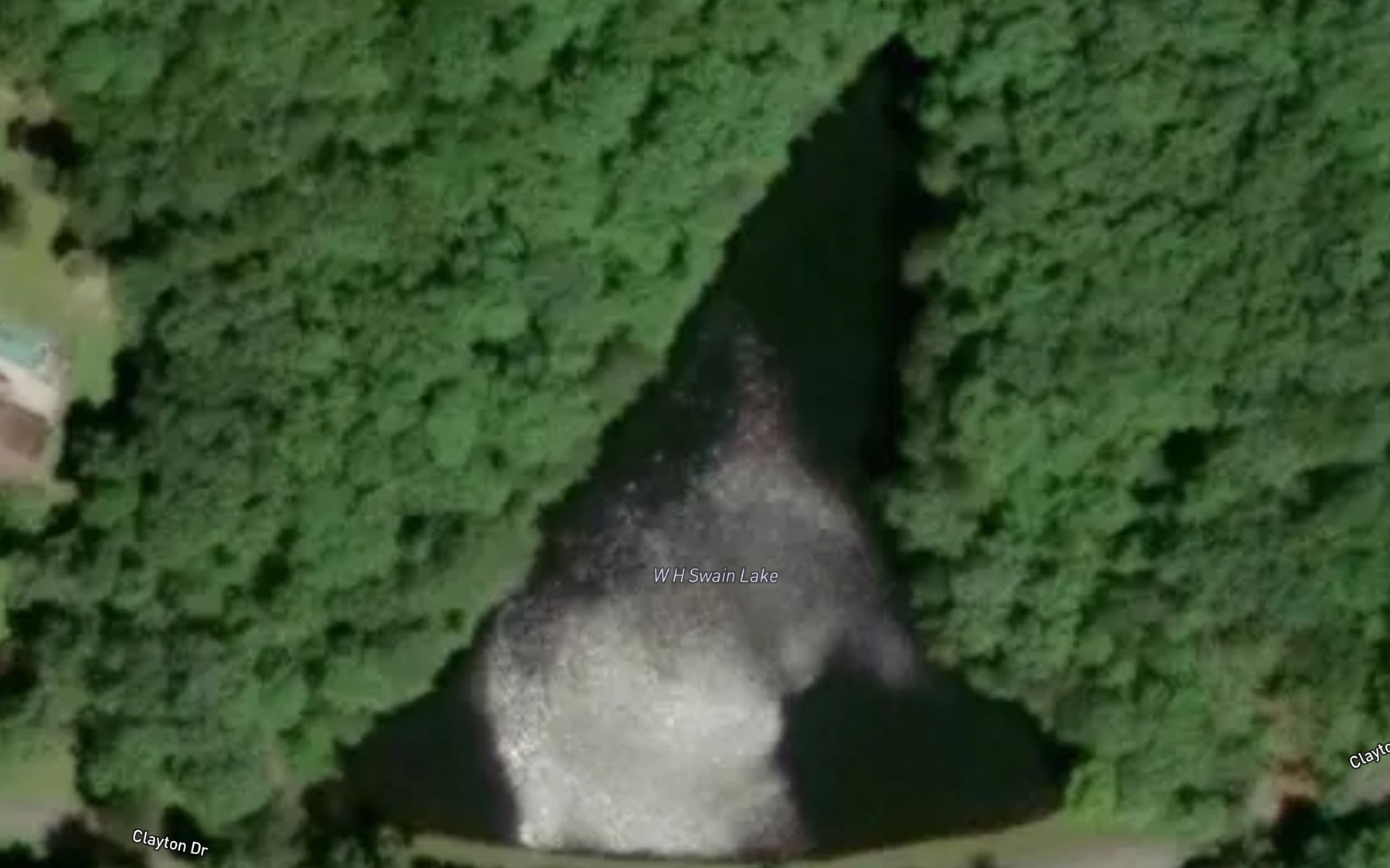 Satellite map of the W H Swain Lake