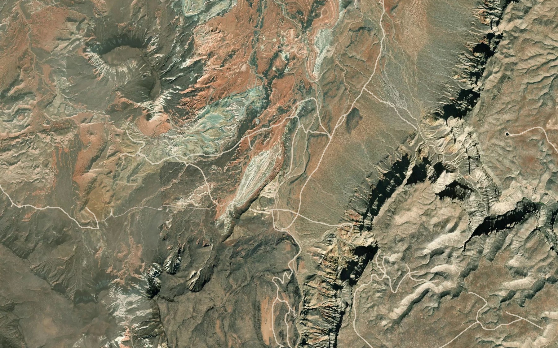 Satellite map of the Coyote Spring