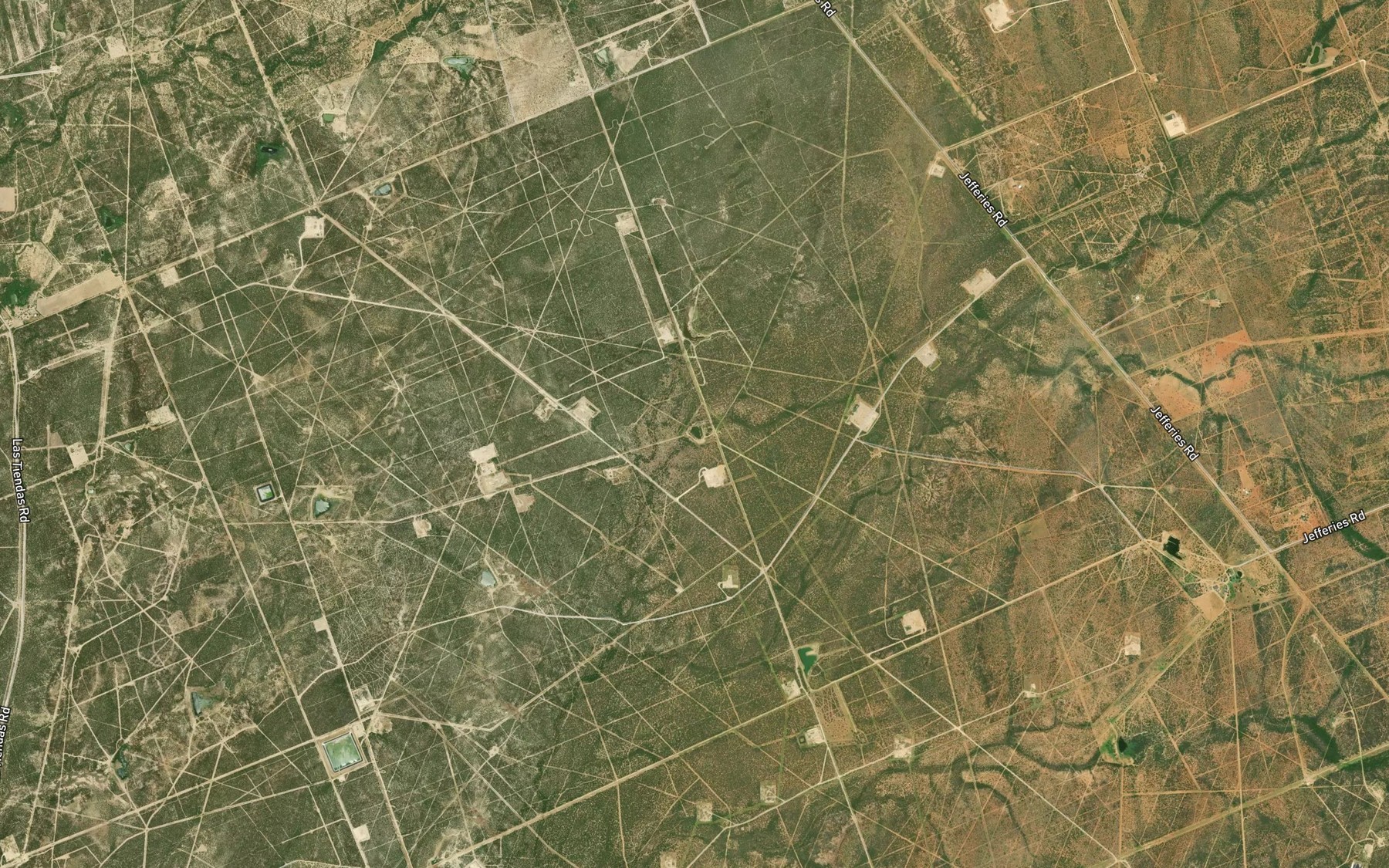 Satellite map of the Calabazas Pond