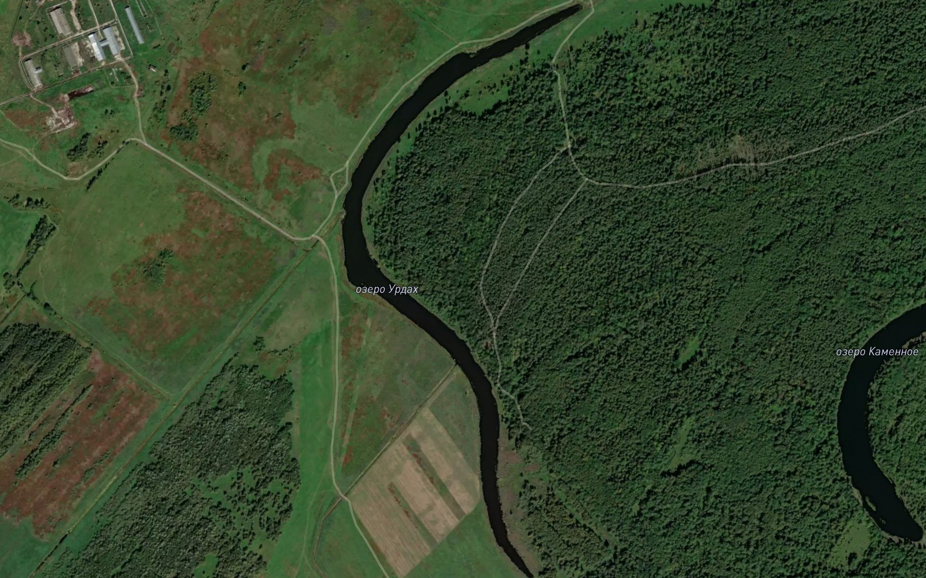 Satellite map of the Ozero Urdakh
