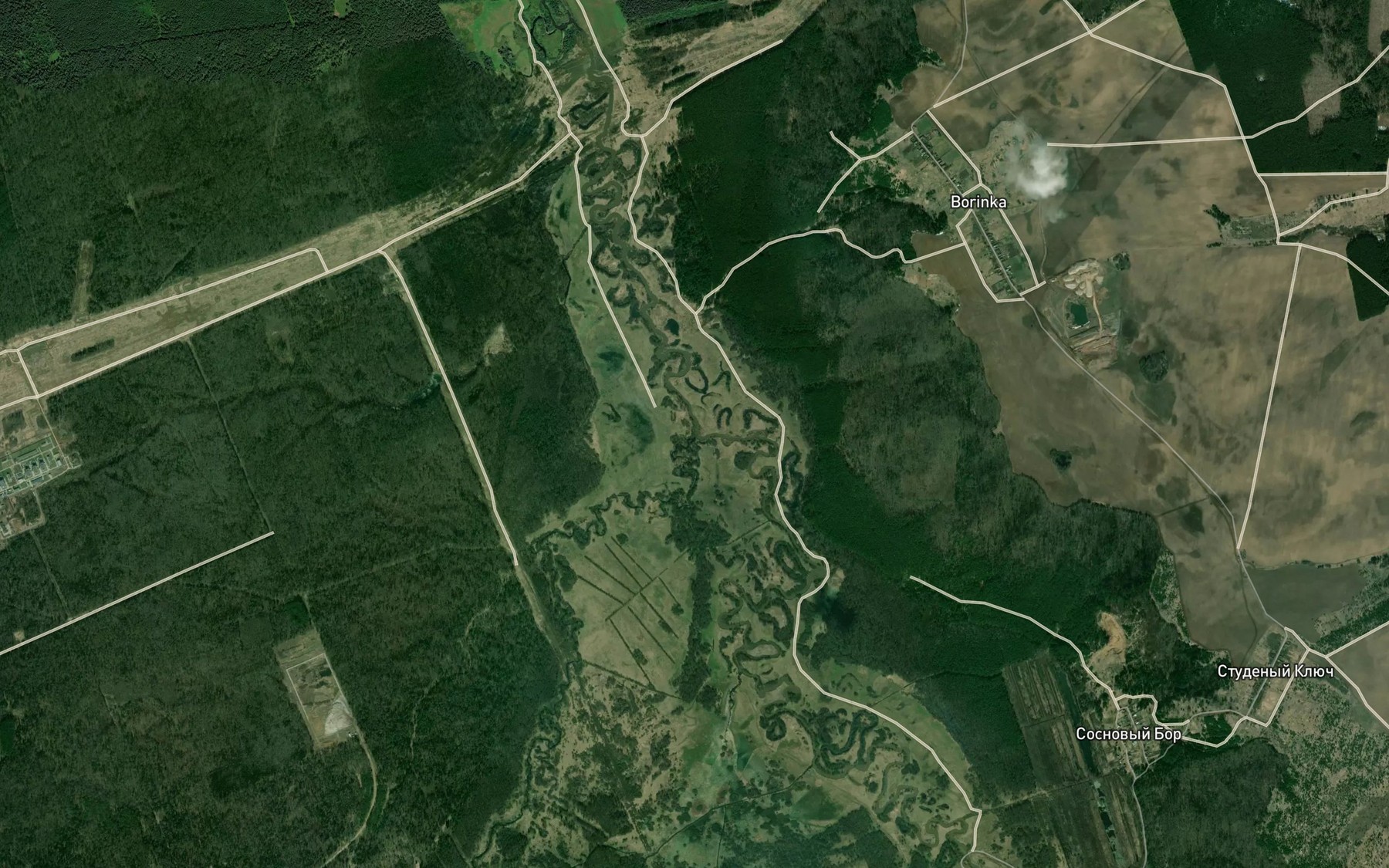 Satellite map of the Syuga