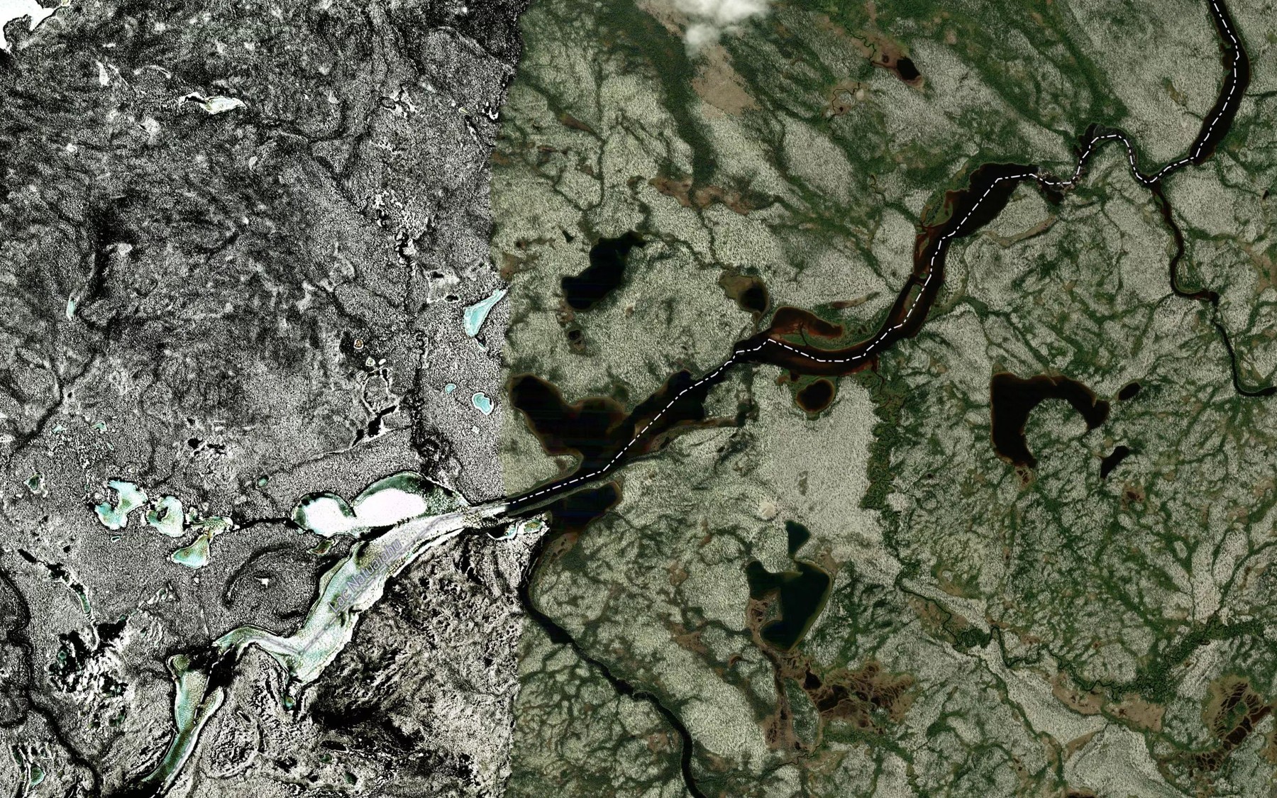 Satellite map of the Ruisseau Natuaiahu