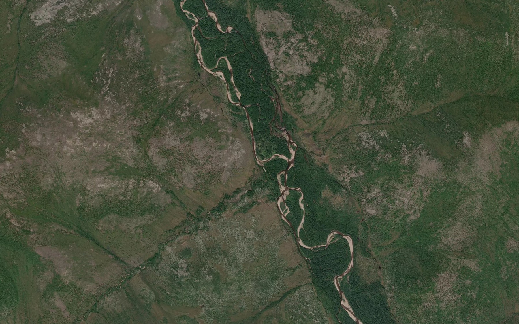 Satellite map of the Sredniy Kagkan