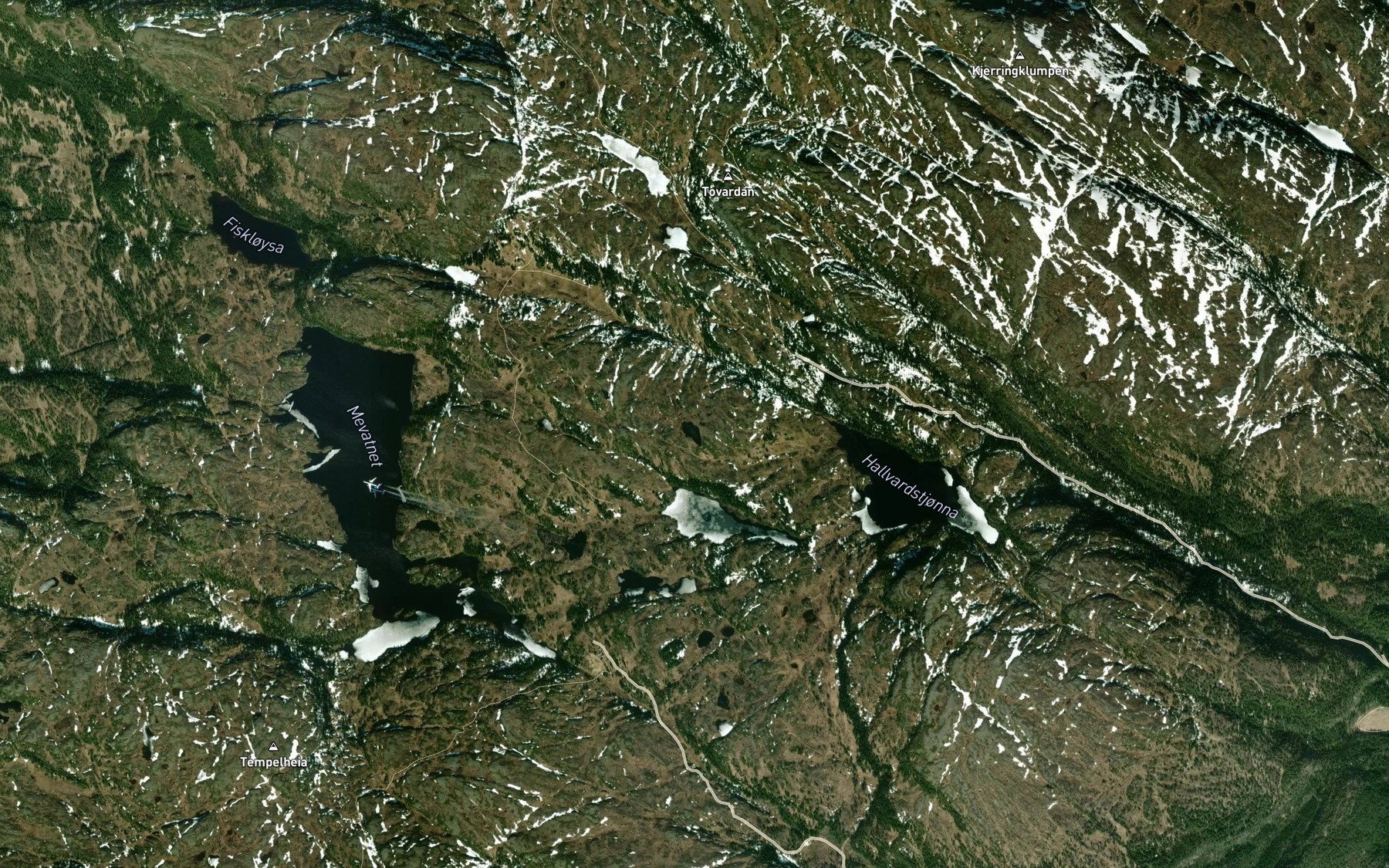 Satellite map of the Kulitjonna