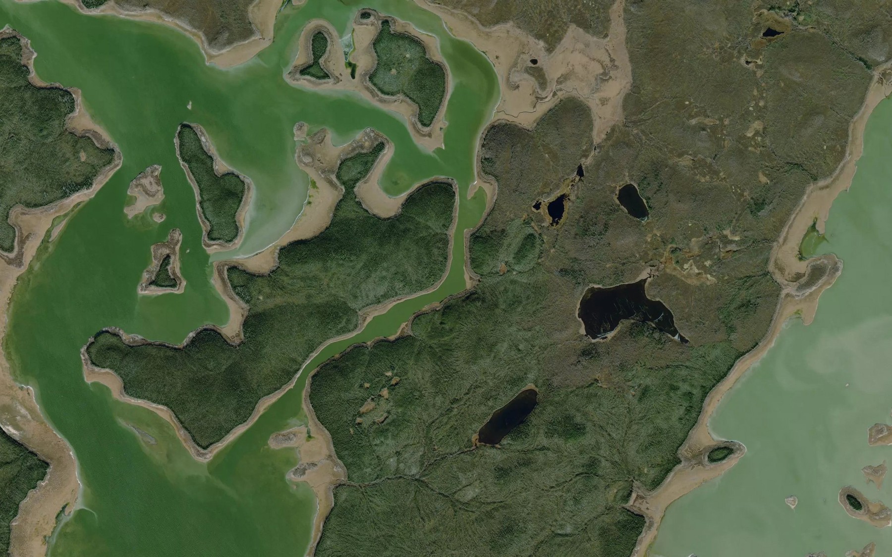 Satellite map of the Hay Narrows