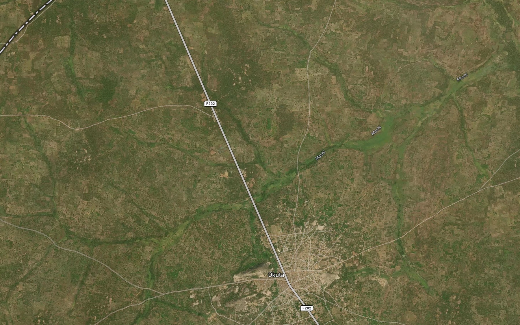 Satellite map of the River Kokoteneku