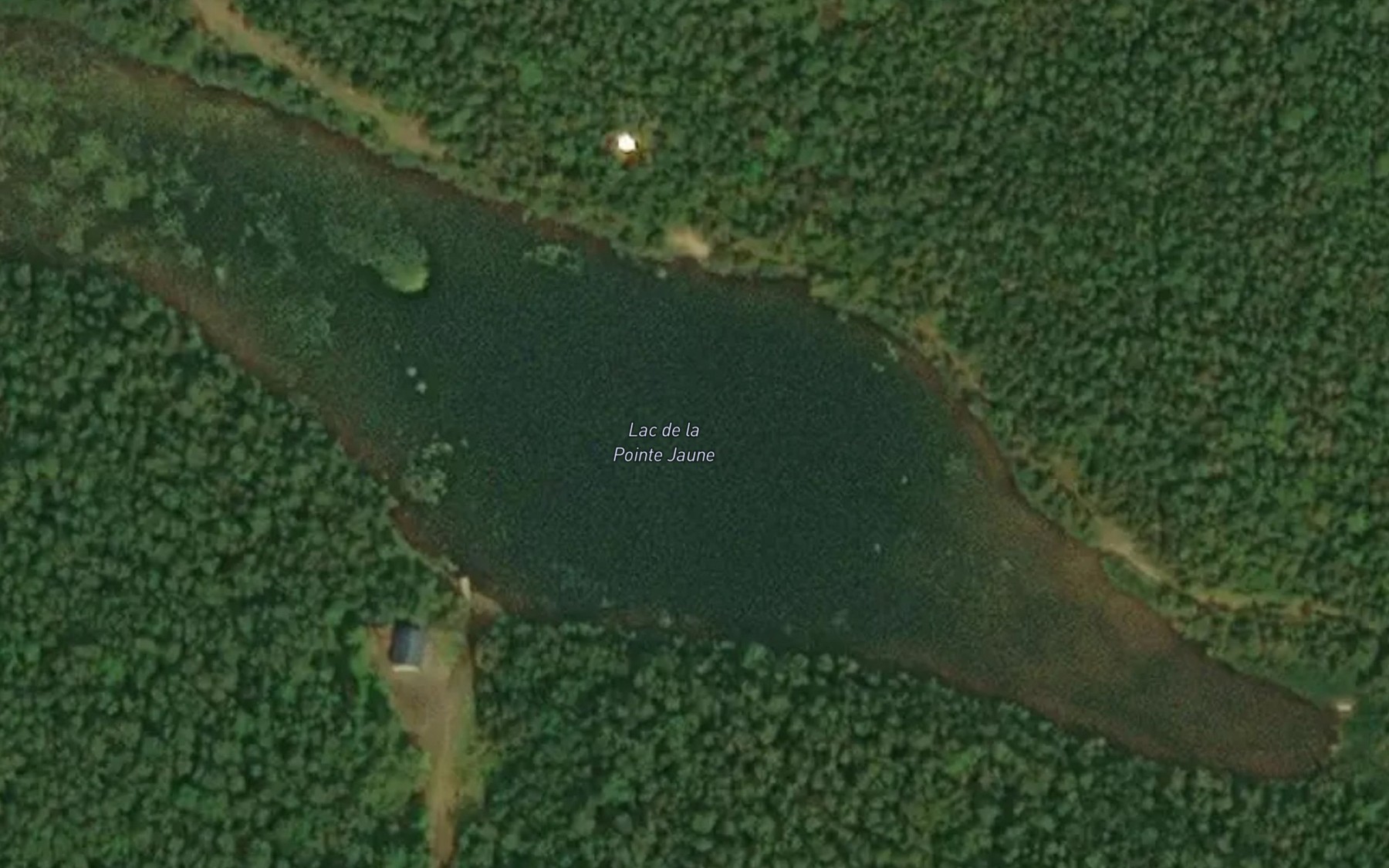 Satellite map of the Lac de la Pointe Jaune