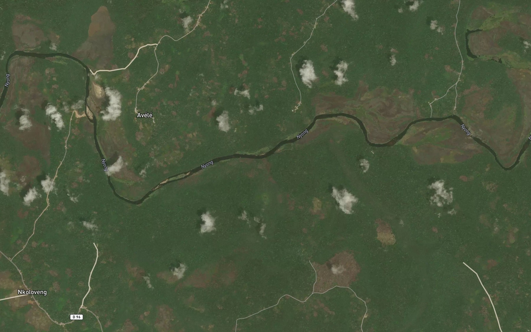 Satellite map of the Aboseke