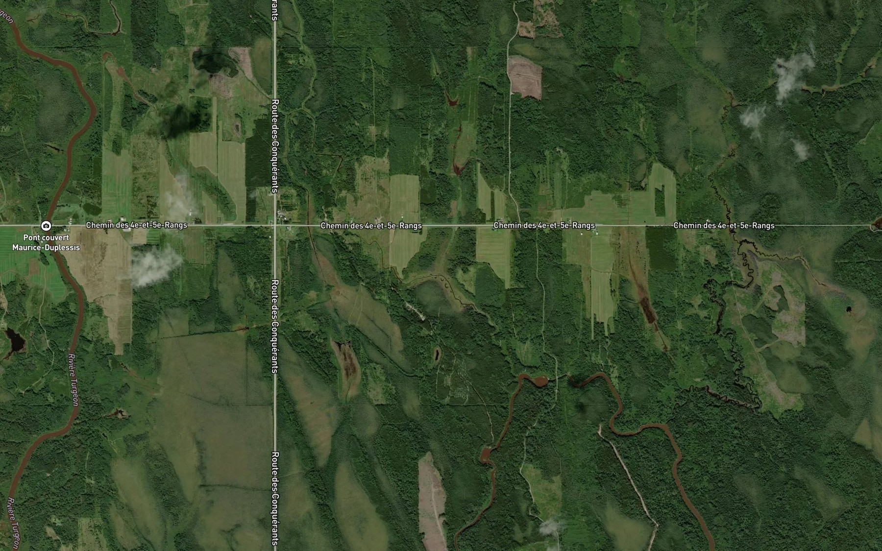 Satellite map of the Branche Vandal
