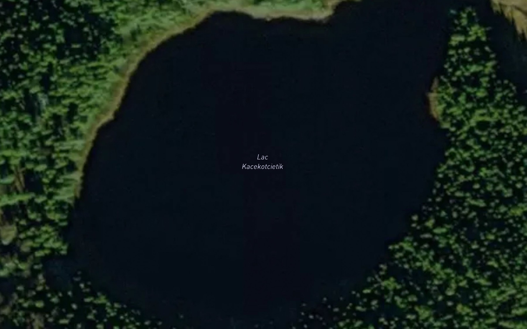 Satellite map of the Lac Kacekotcietik