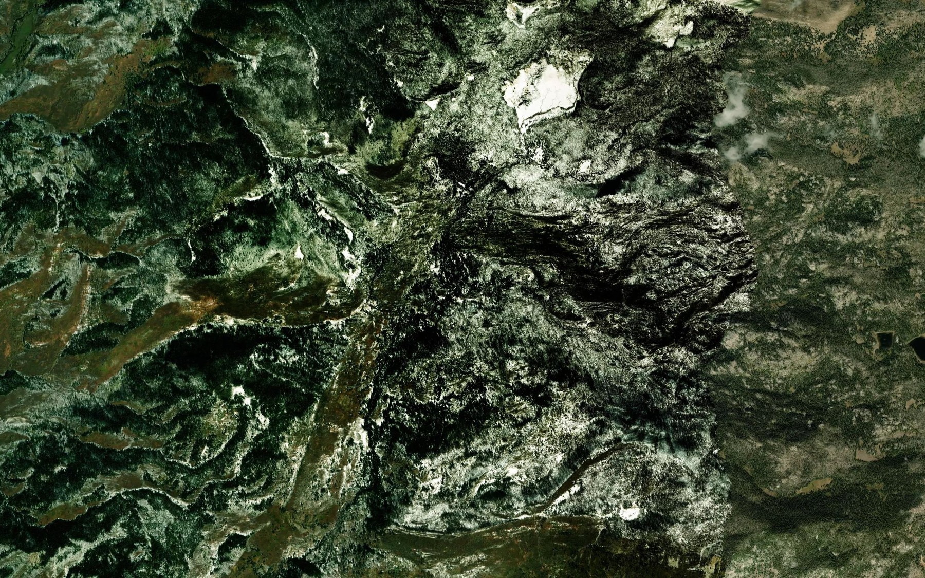 Satellite map of the Middle Fork Mad Creek
