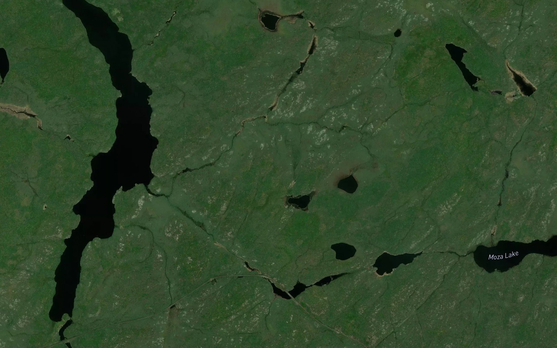 Satellite map of the Holm Creek