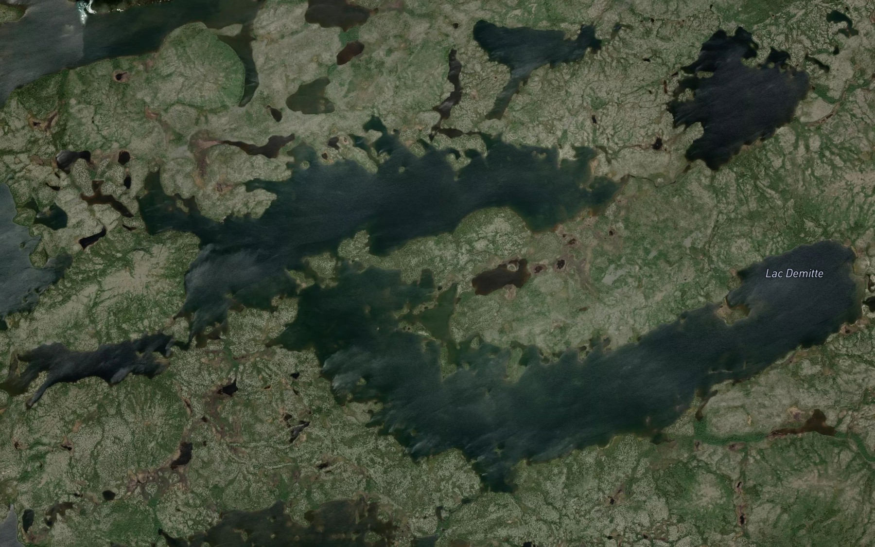 Satellite map of the Lac Demitte