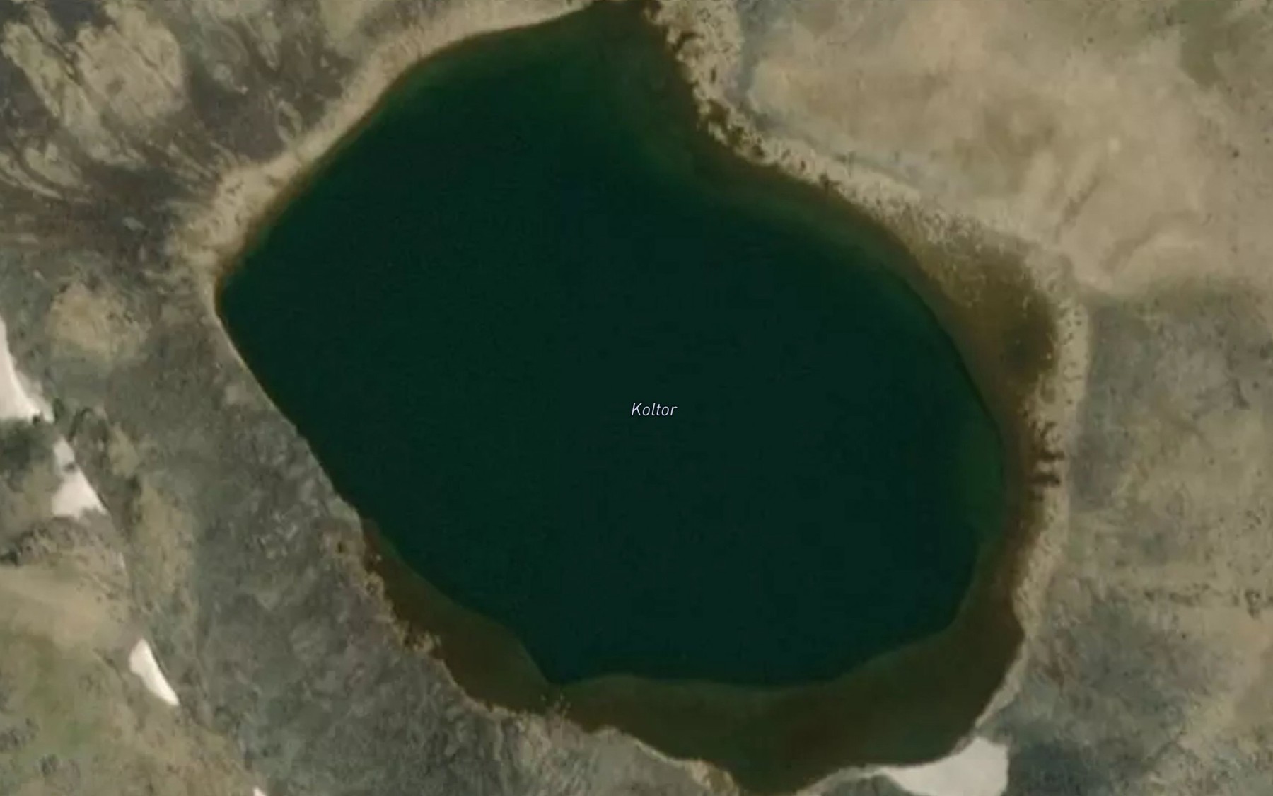 Satellite map of the Ozero Kol'tor