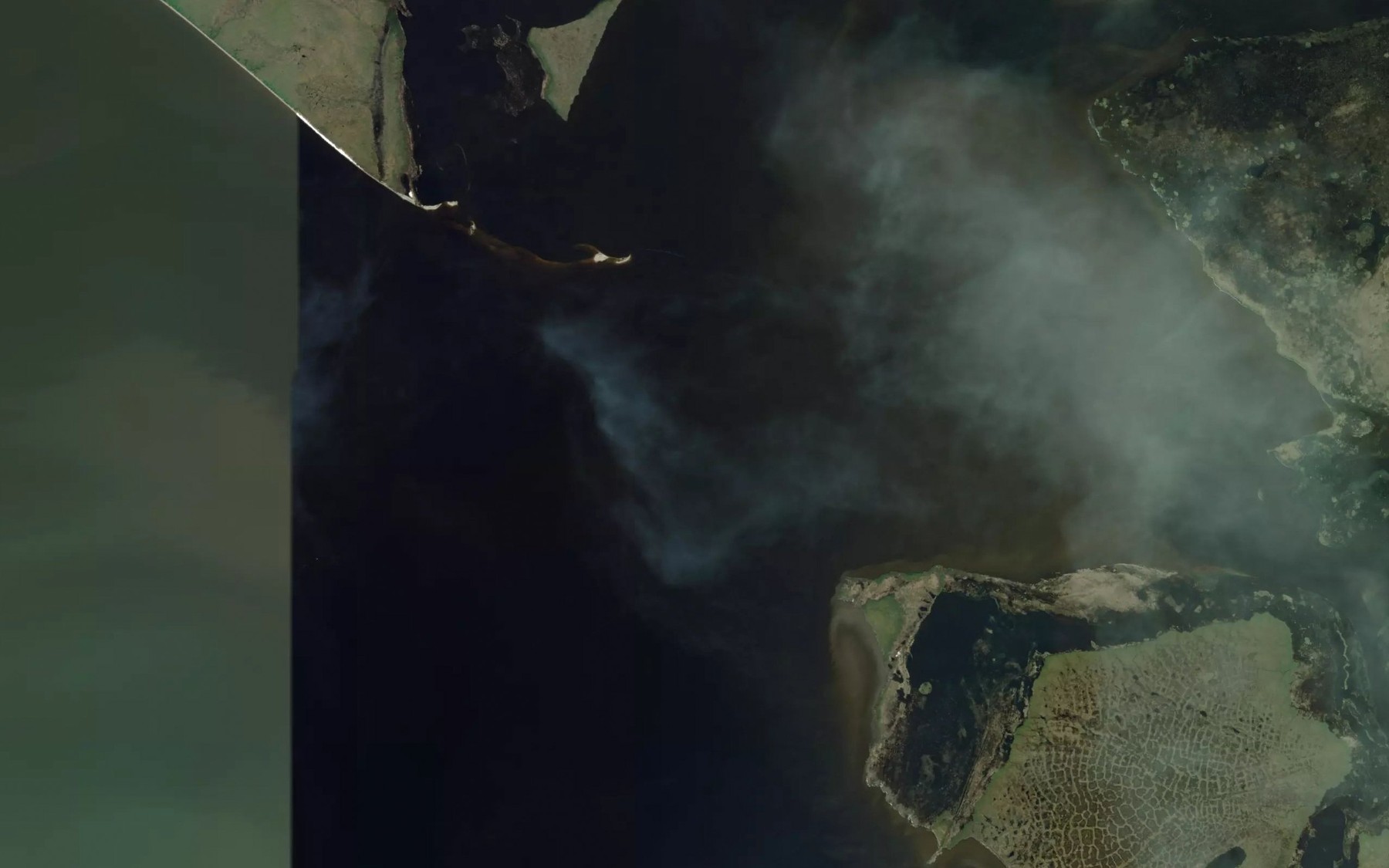 Satellite map of the Selawik River