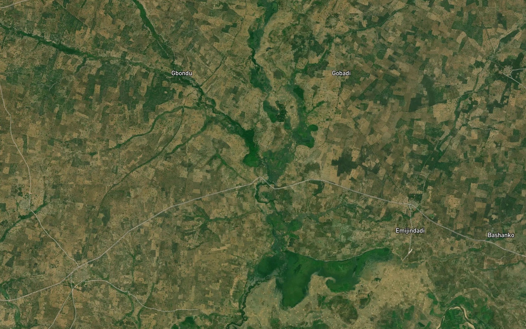 Satellite map of the River Epoti