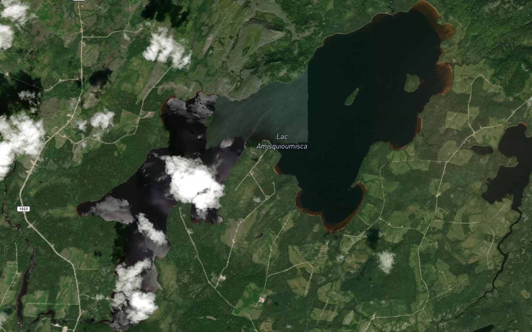 Satellite map of the Lac Amisquioumisca