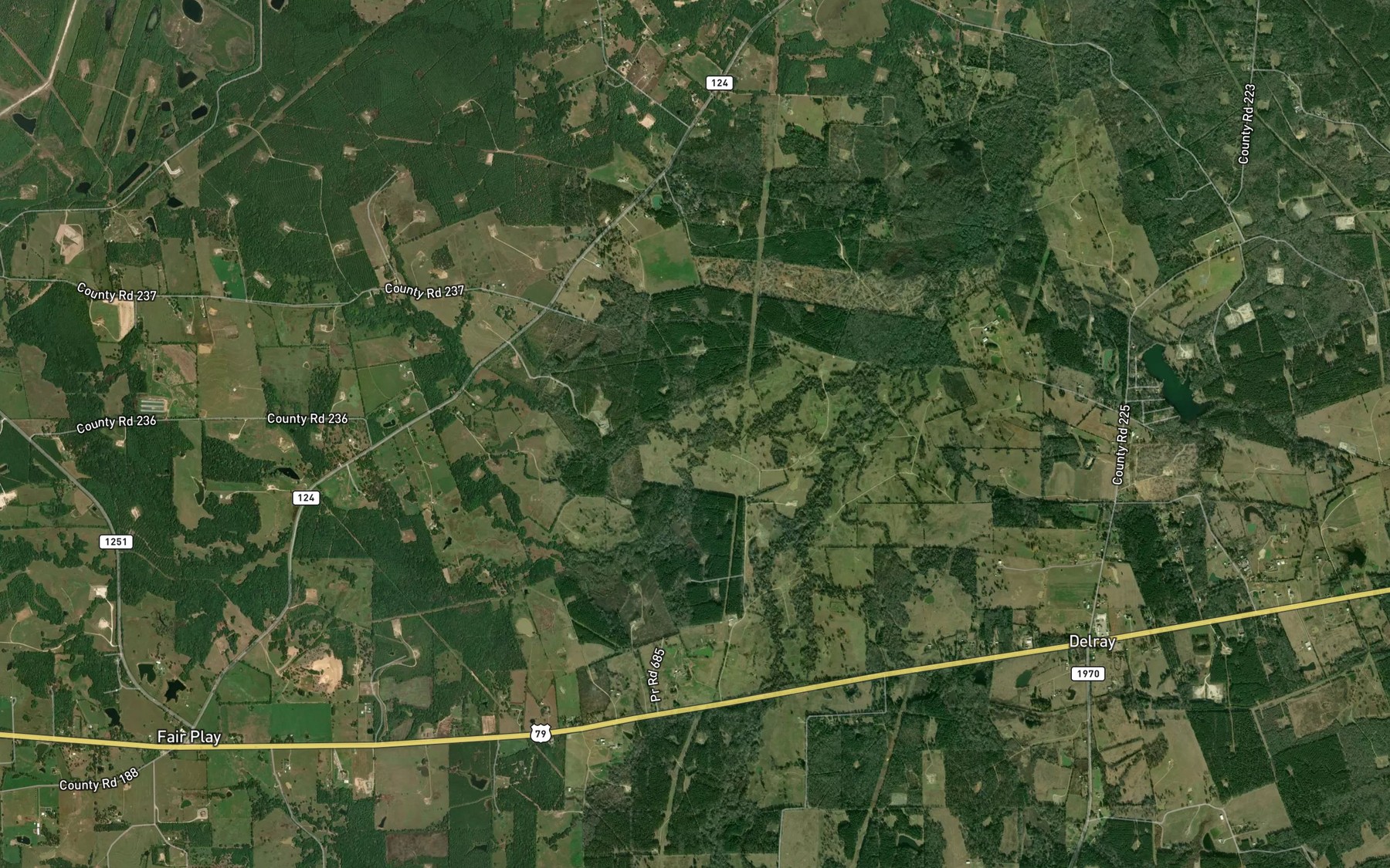 Satellite map of the Murray Branch