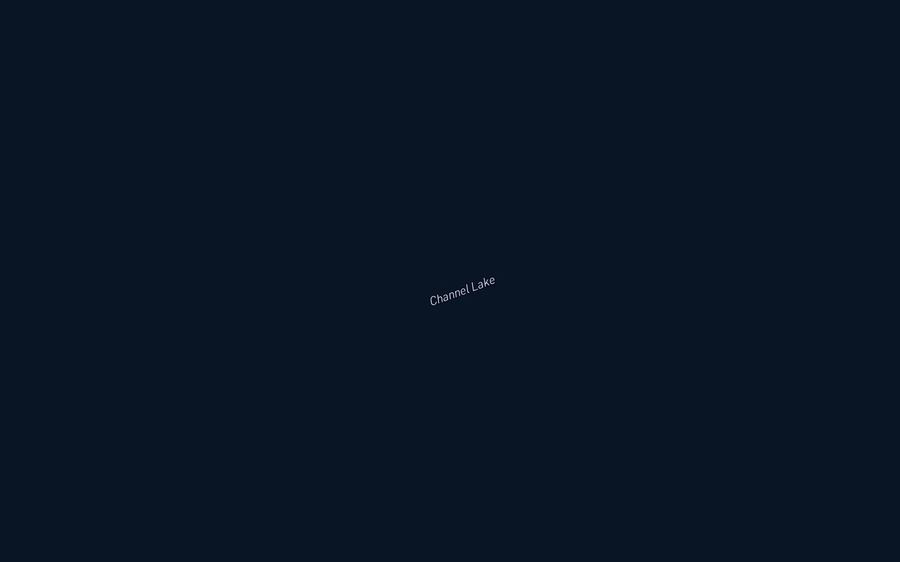Satellite map of the Channel Lake