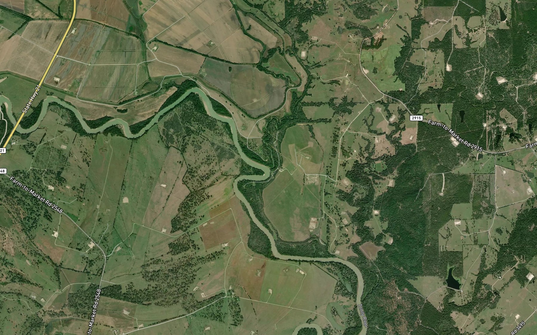 Satellite map of the Big Creek