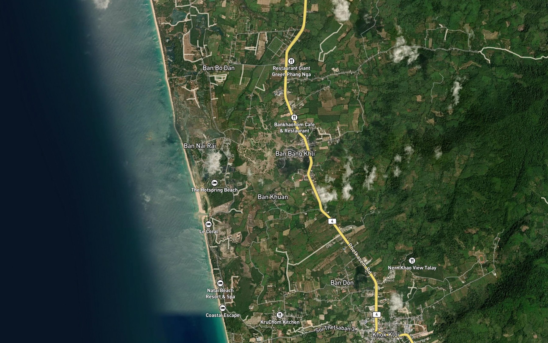 Satellite map of the Huai Sai