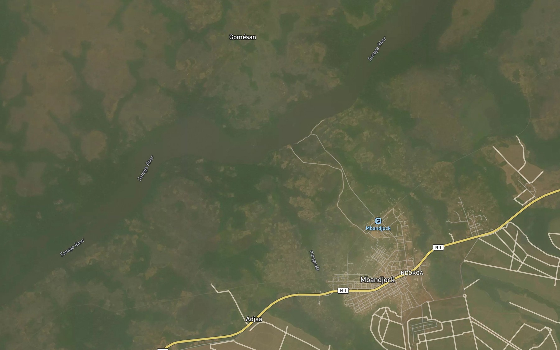 Satellite map of the Mengoala