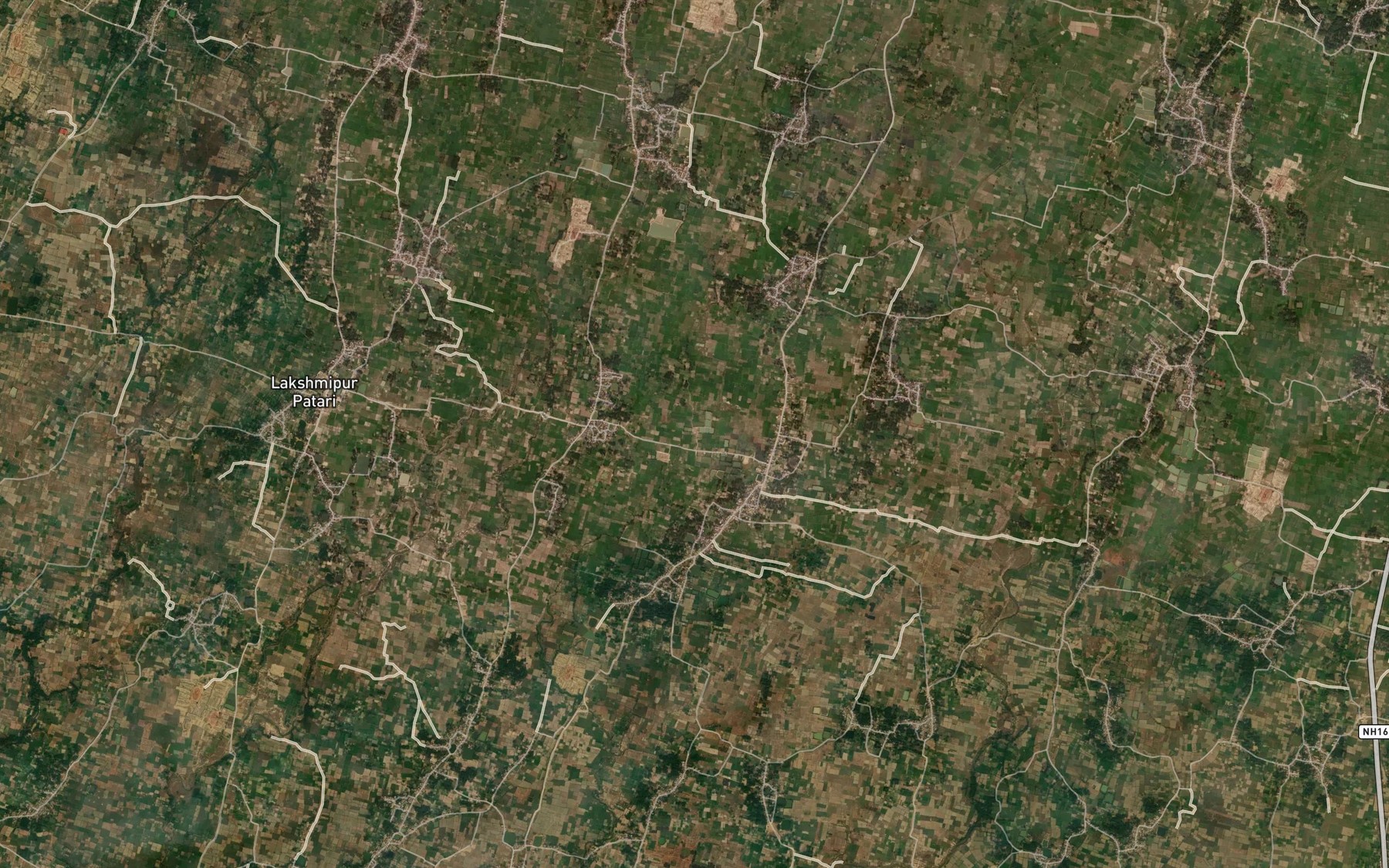 Satellite map of the Saraswati Nadi