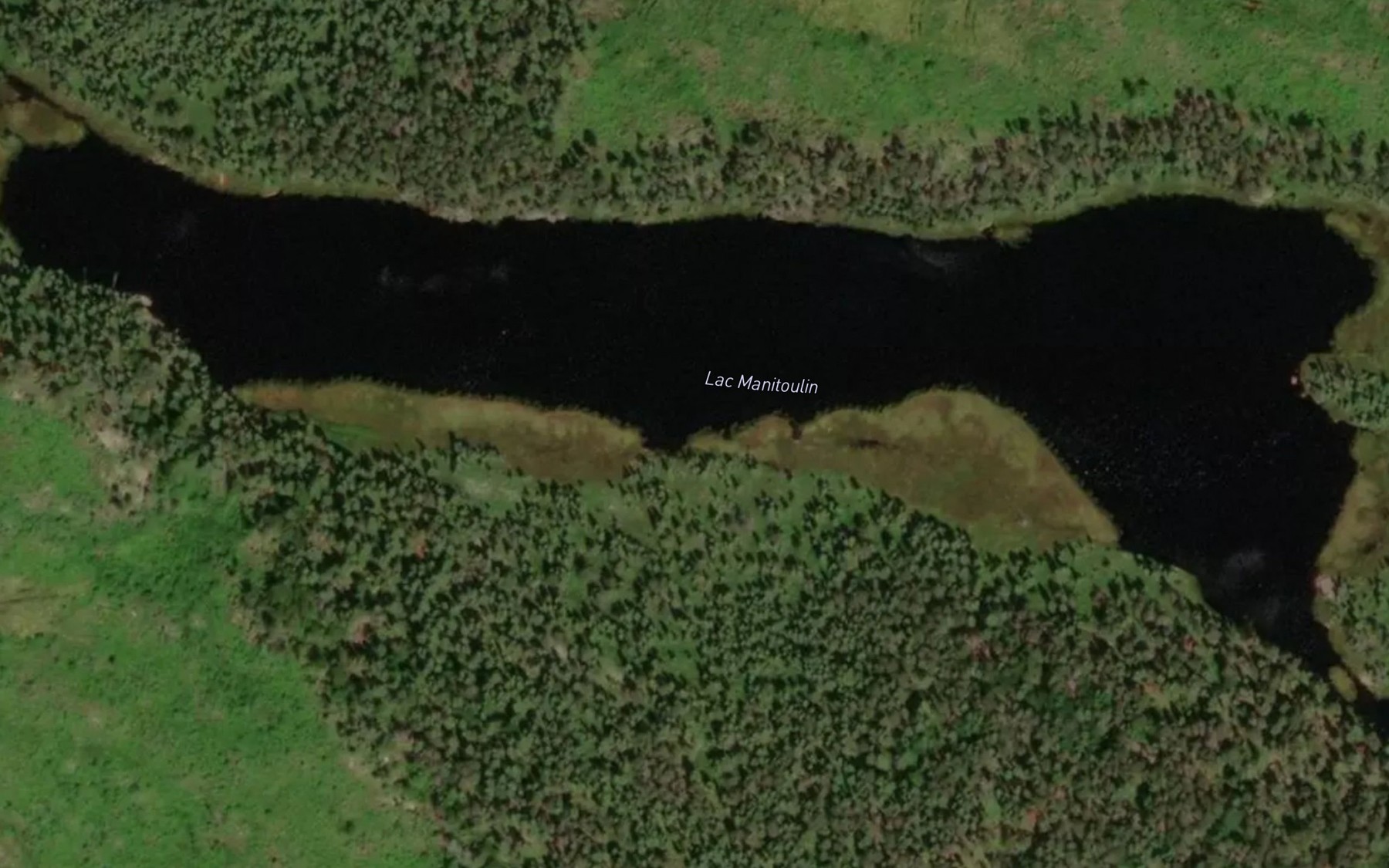 Satellite map of the Lac Manitoulin
