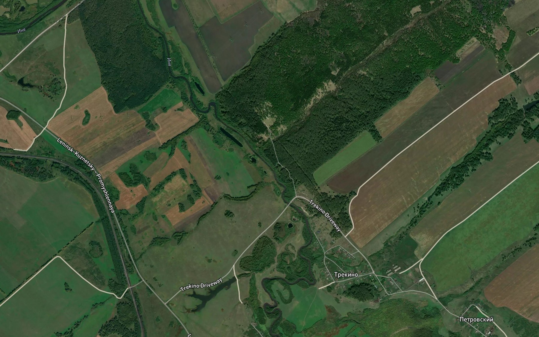 Satellite map of the Zakhryamikha