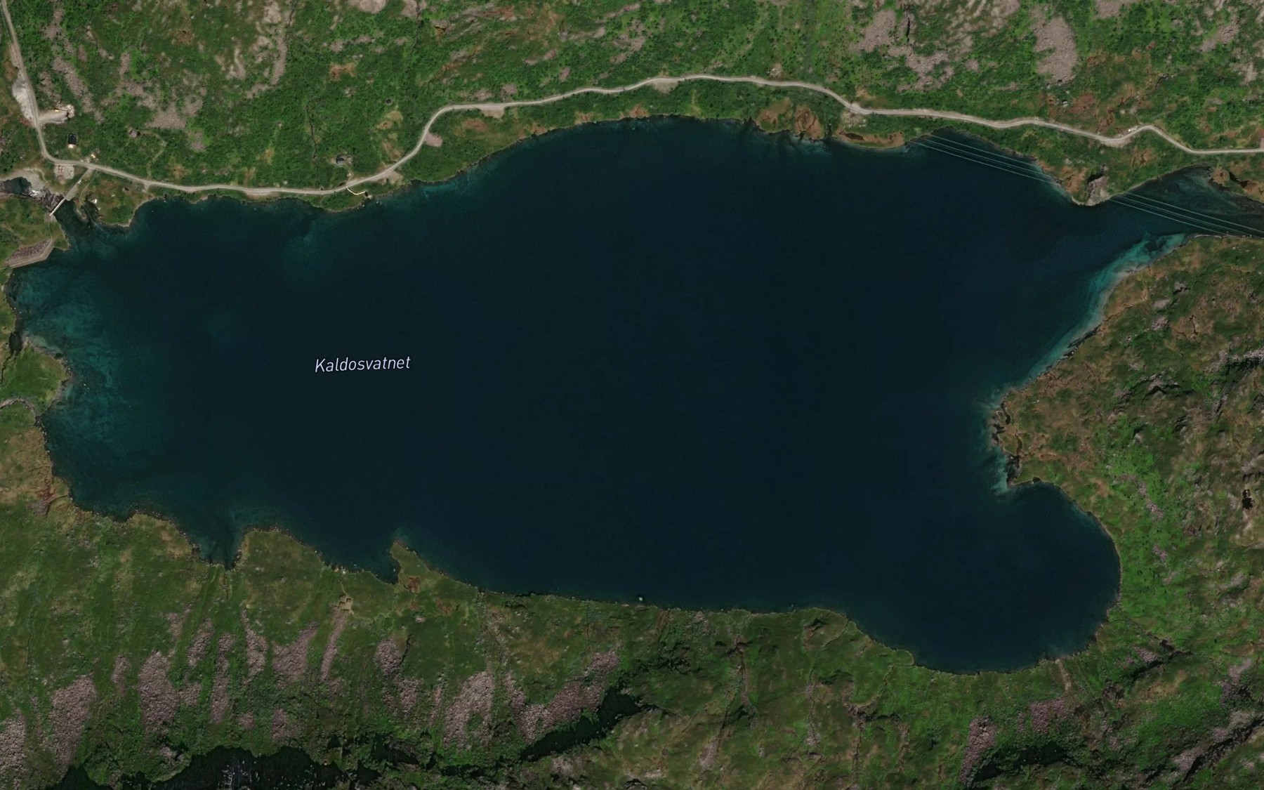 Satellite map of the Kaldosvatnet