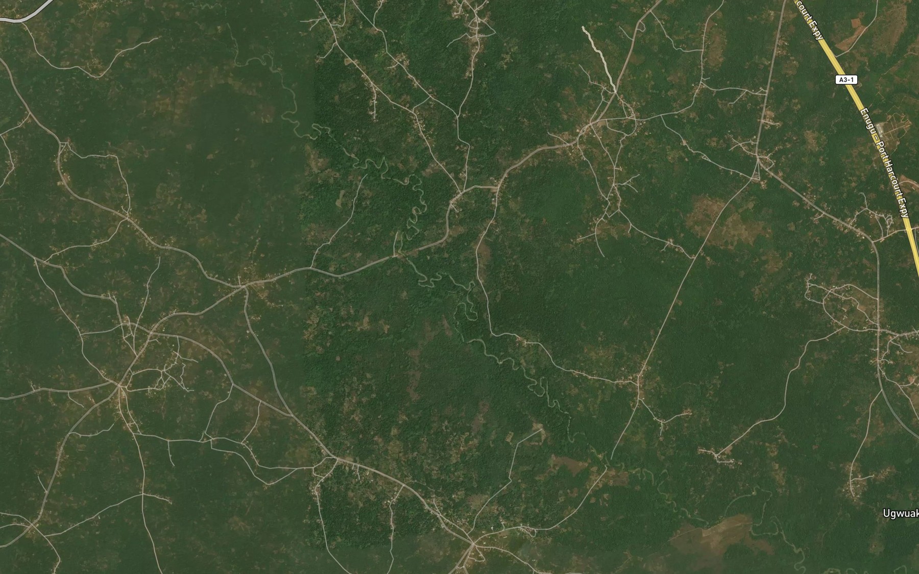 Satellite map of the River Izeh