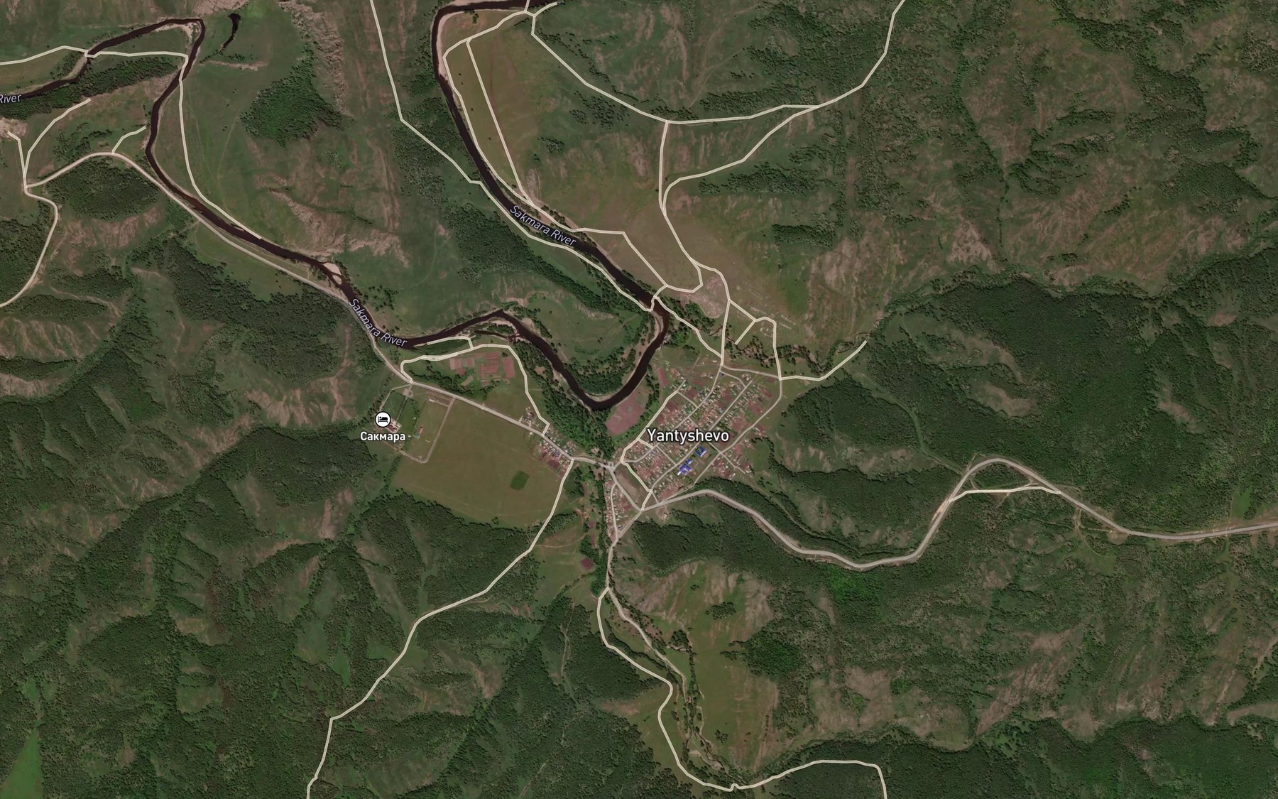 Satellite map of the Melerg