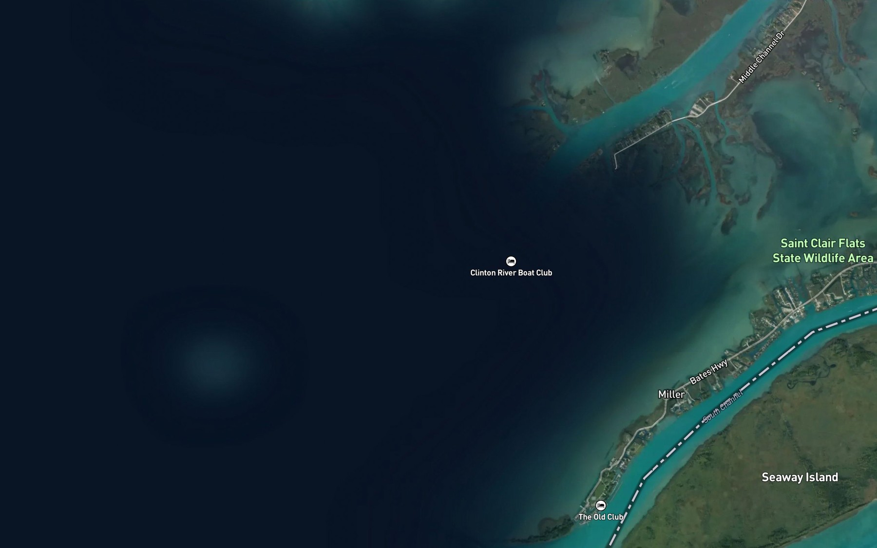 Satellite map of the Lands End Highway
