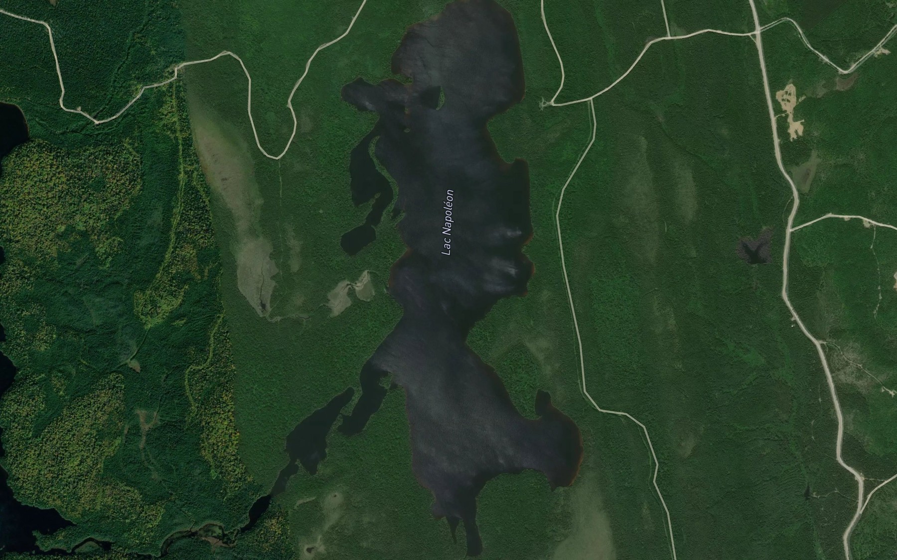 Satellite map of the Lac Napoleon