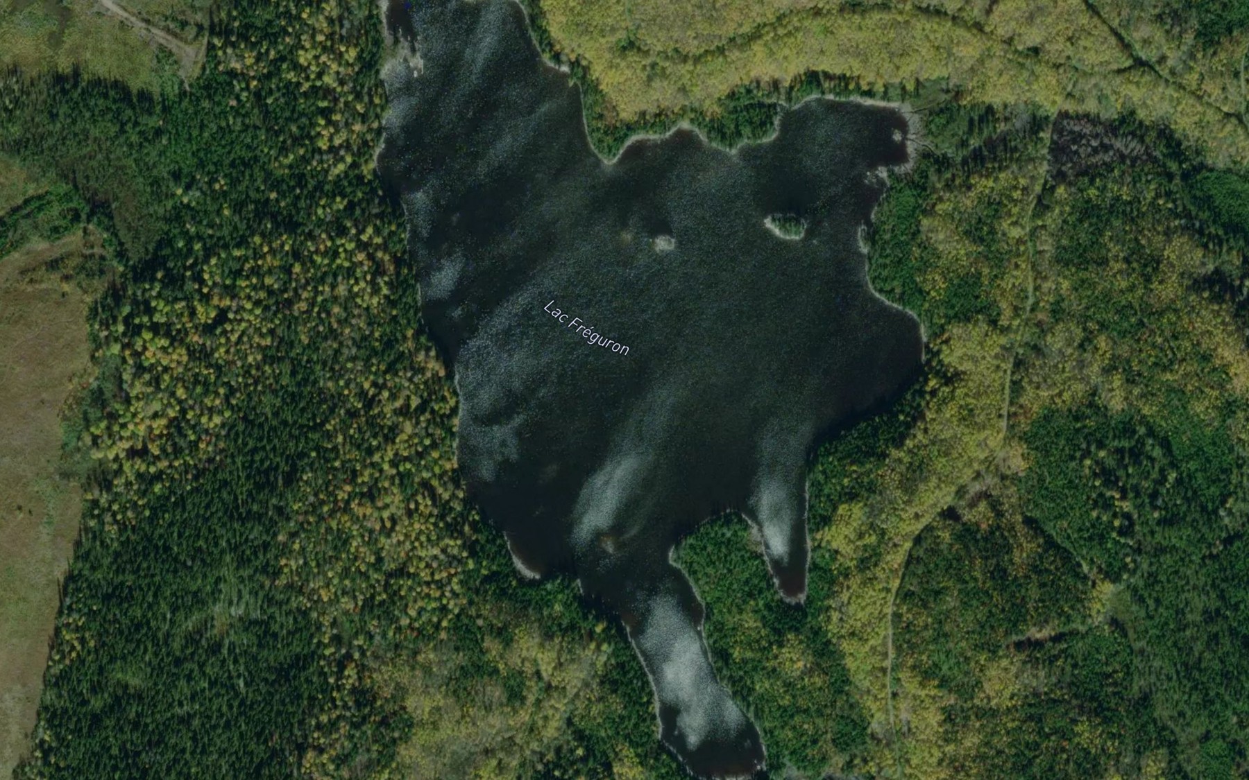 Satellite map of the Lac Freguron