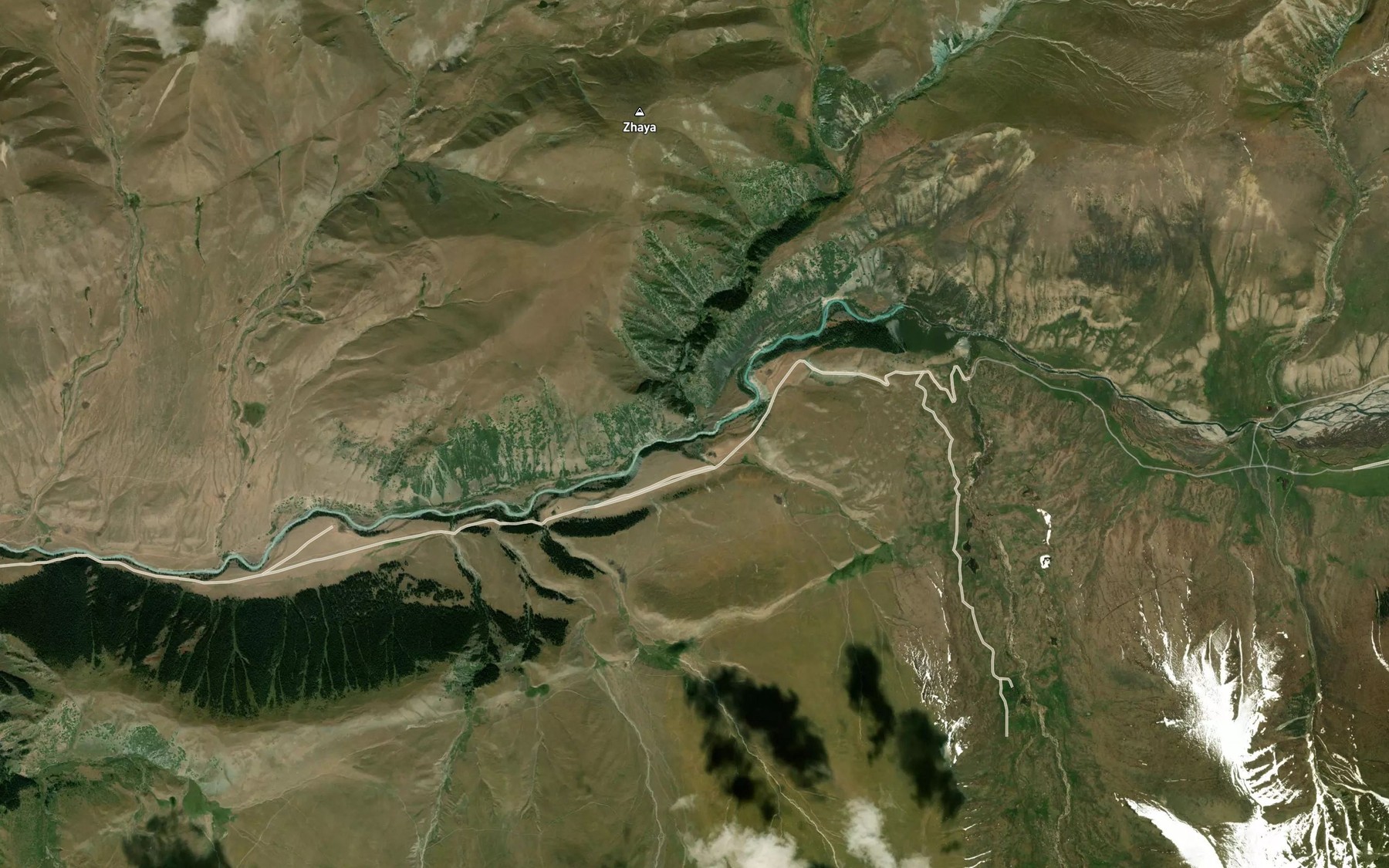 Satellite map of the Bashy-Dzhal