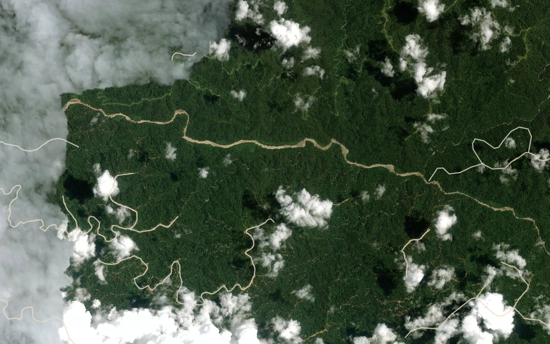 Satellite map of the Sungai Gochi