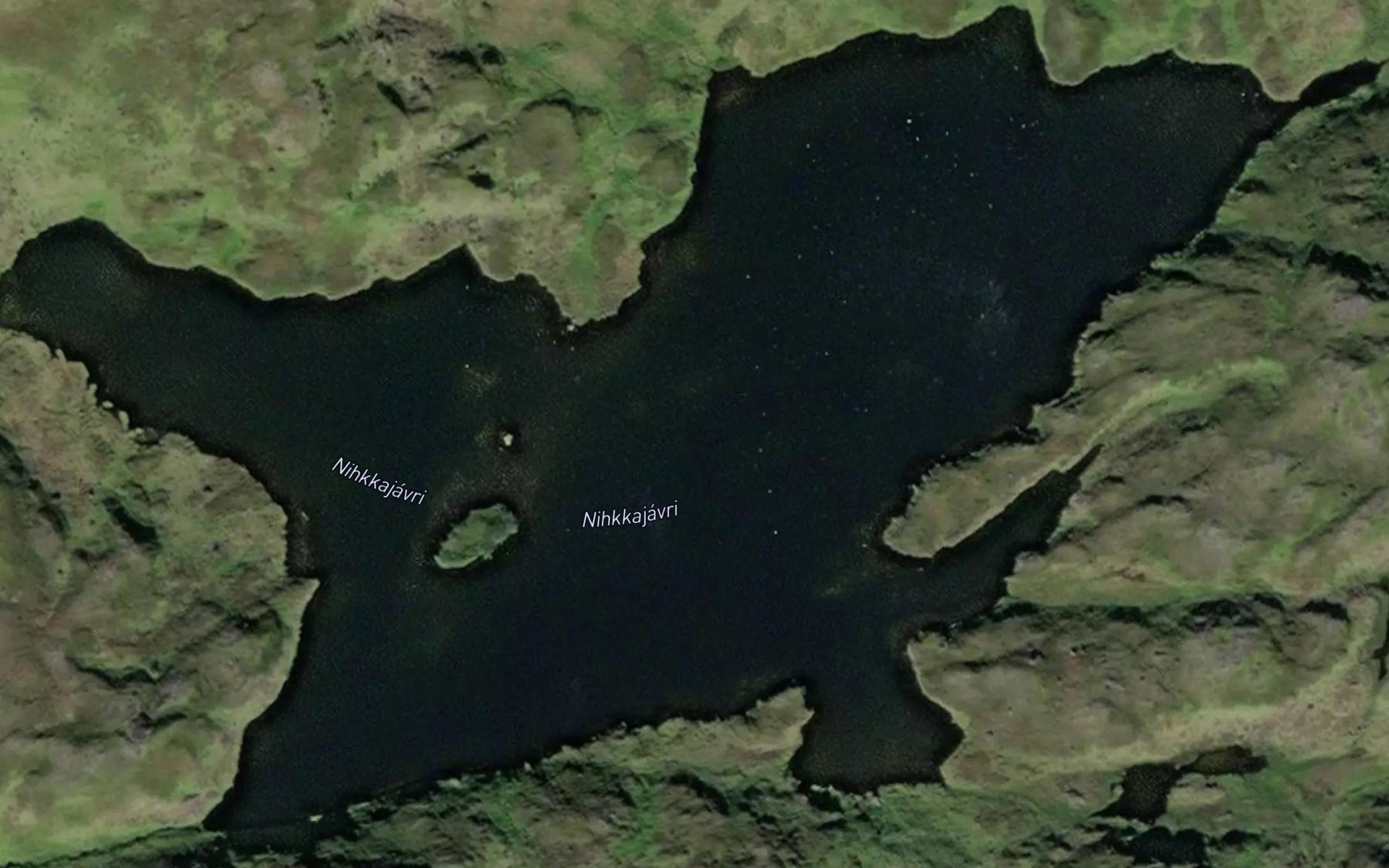 Satellite map of the Nikkajavri