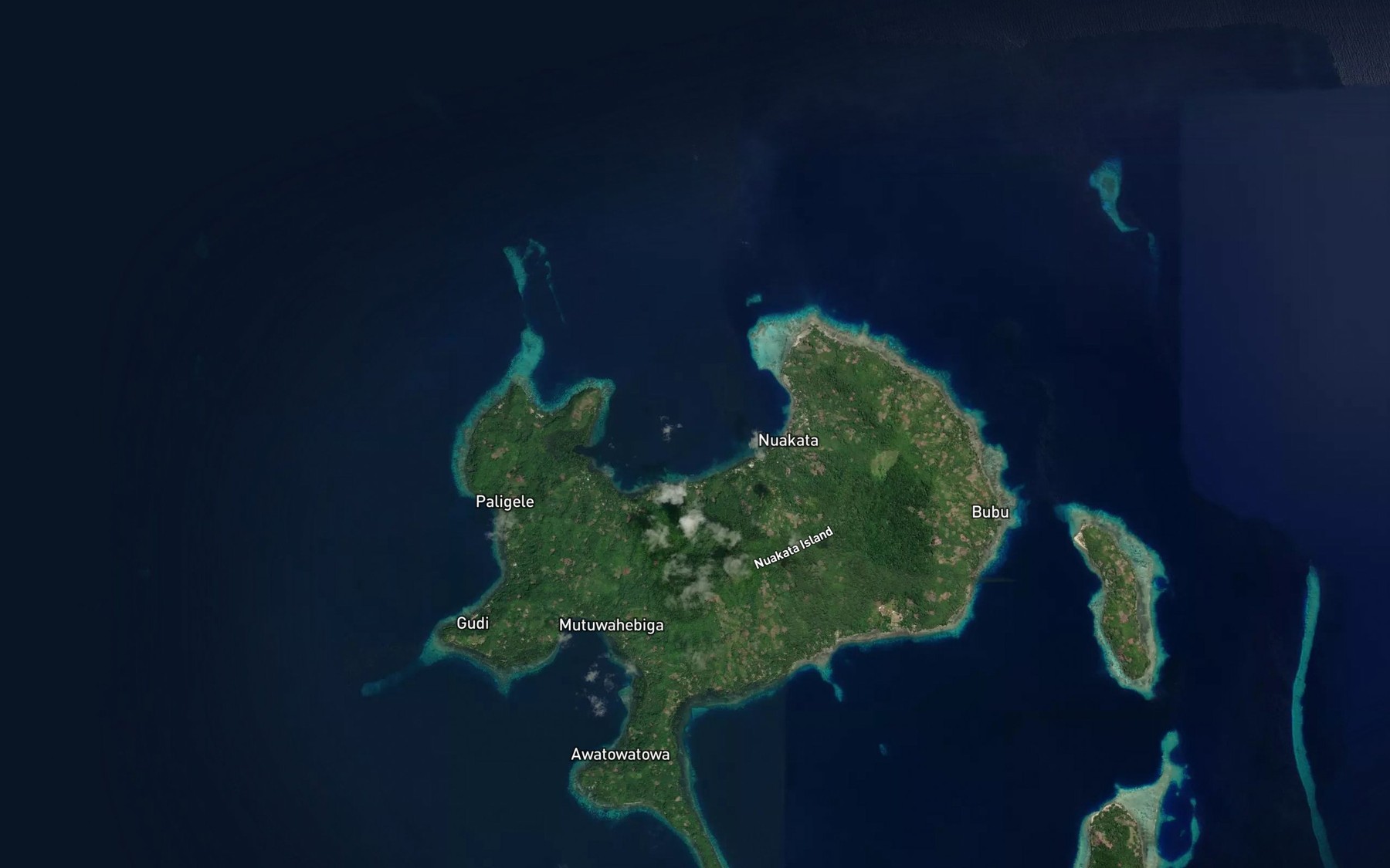 Satellite map of the Haliwa Una Bay