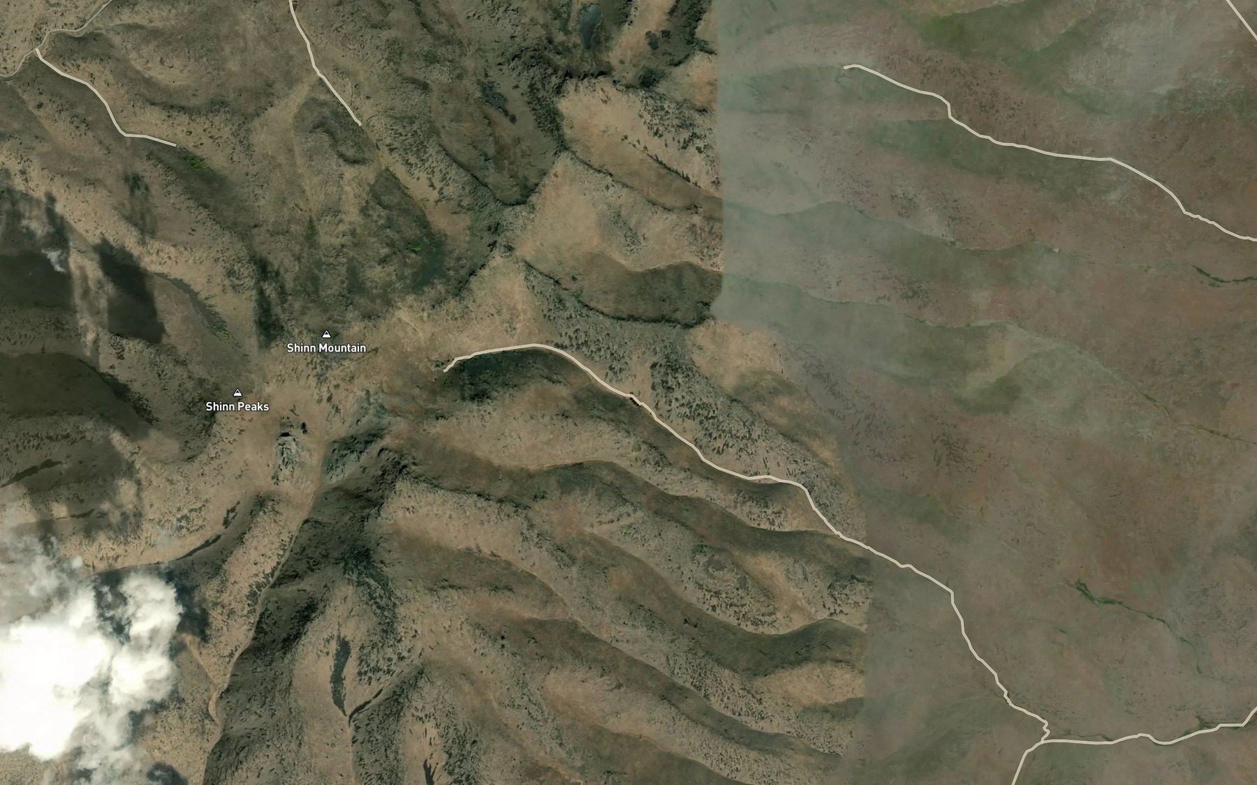 Satellite map of the Bills Cabin Spring