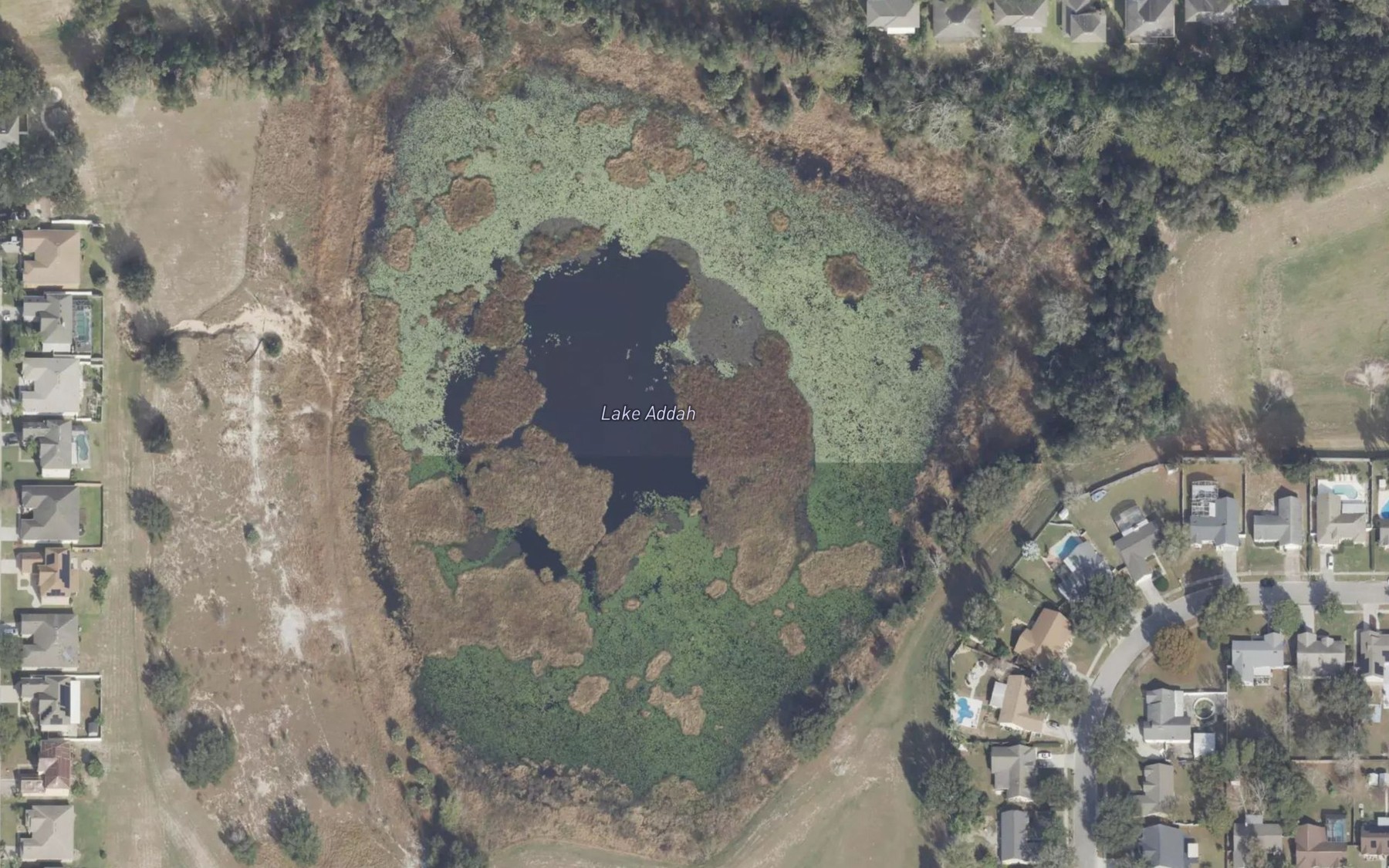 Satellite map of the Lake Addah