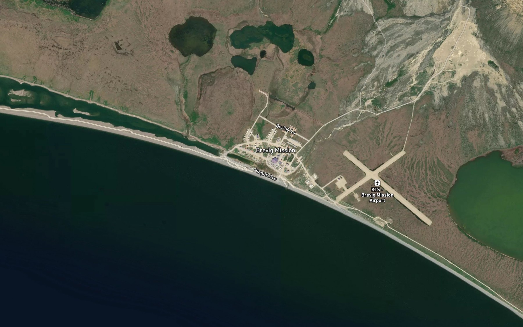 Satellite map of the Reindeer Creek