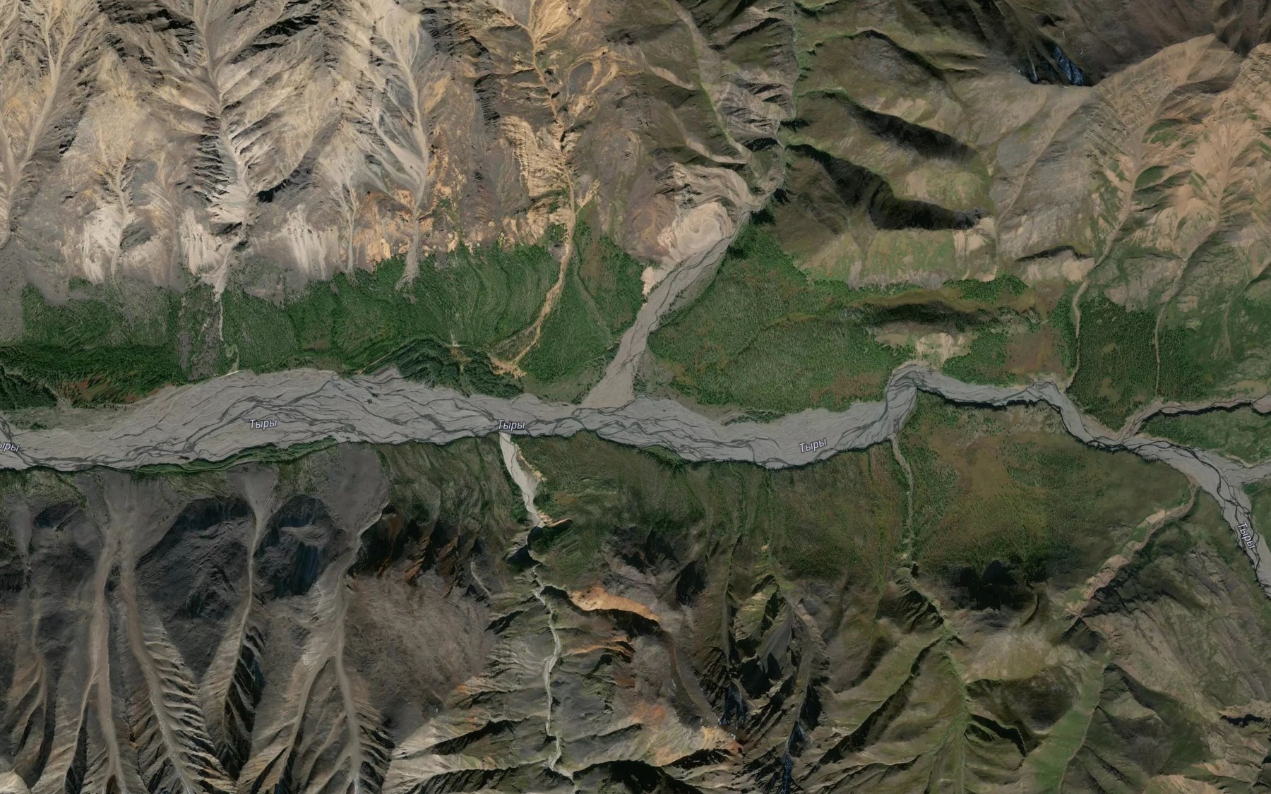 Satellite map of the Vrezannyy