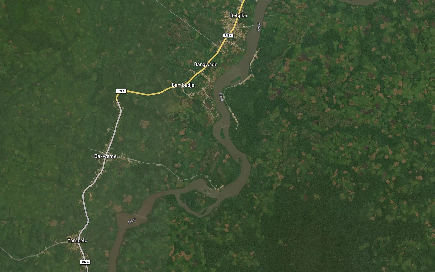 Satellite map of the Ngula