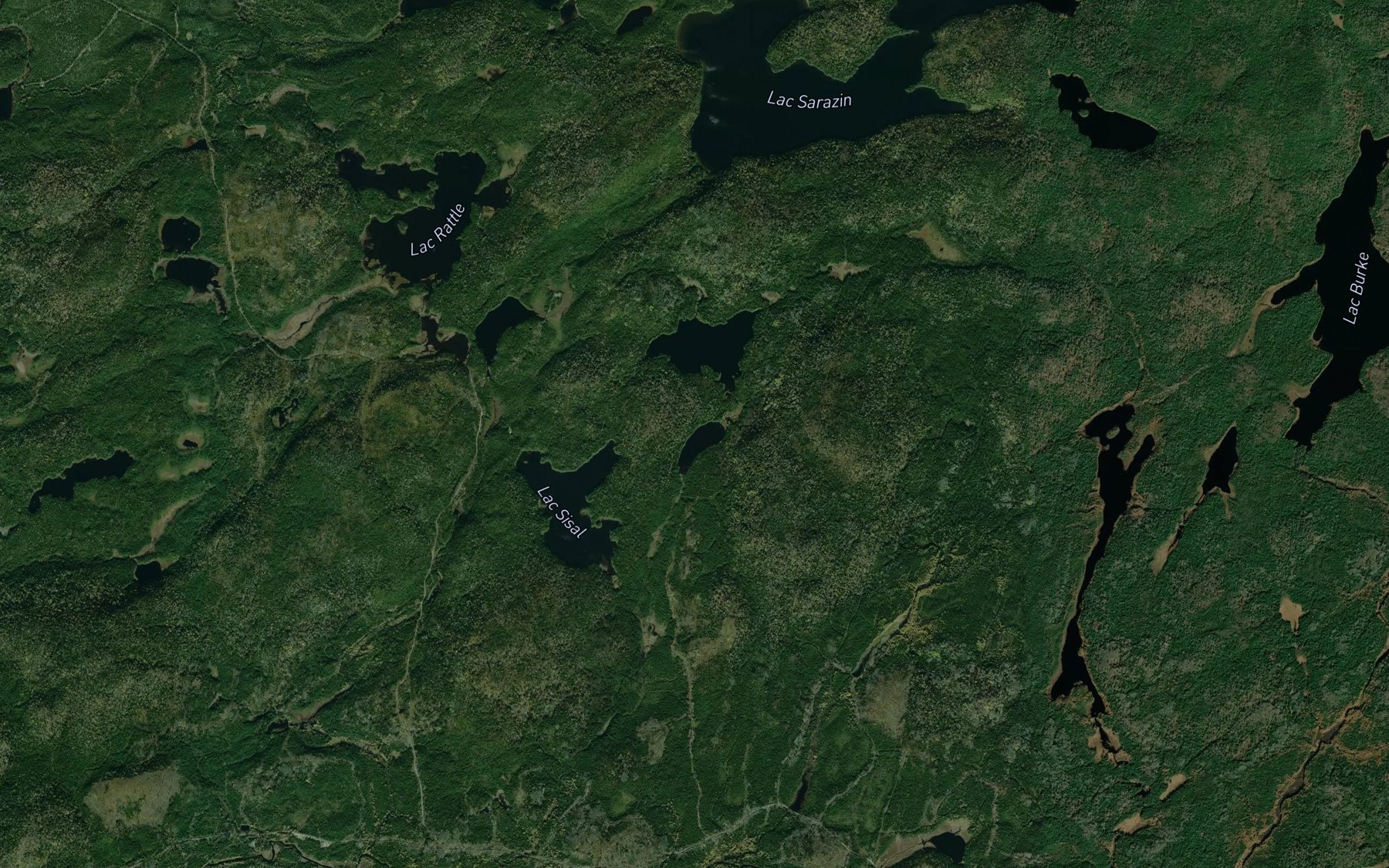 Satellite map of the Lac Bebite