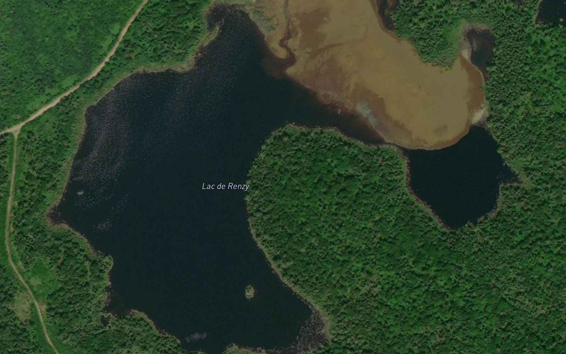 Satellite map of the Lac de Renzy